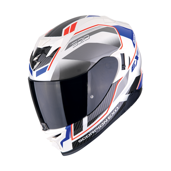 Helmet SCORPION EXO-520 EVO Air Lena pearl white blue – all4moto