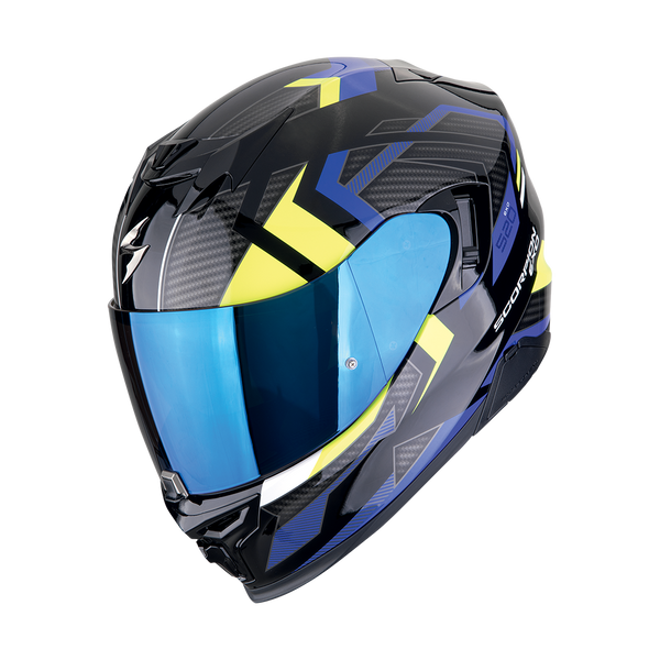 scorpion exo 500 air helmet Helmet SCORPION EXO-520 EVO Air Sensus black blue neon yellow – all4moto