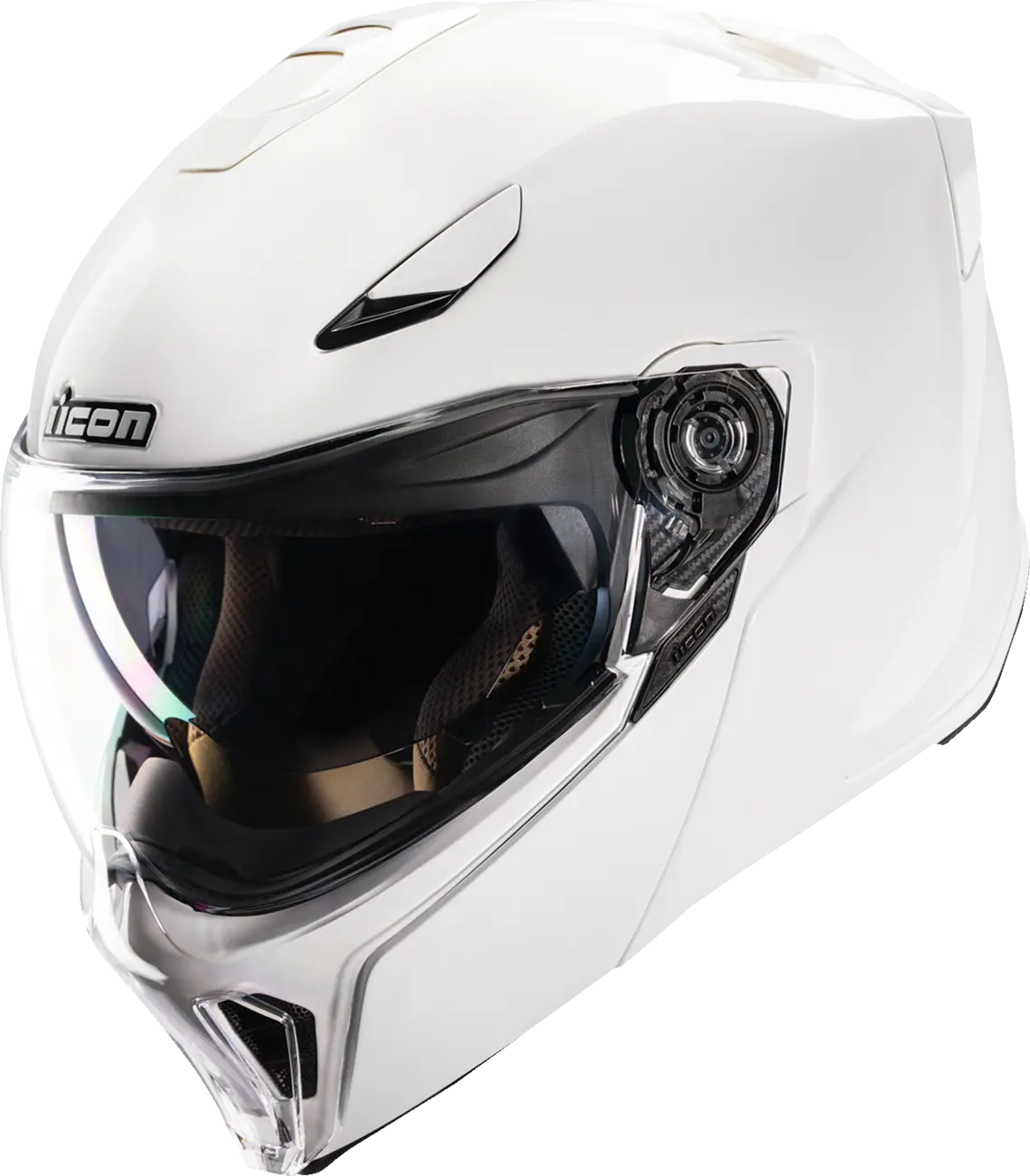 icon airflite helmet white Helmet ICON Threshold Solid Gloss white – all4moto