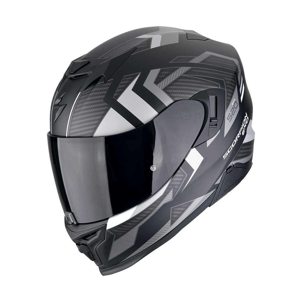 Helmet SCORPION EXO-520 EVO Air Sensus matt black silver – all4moto