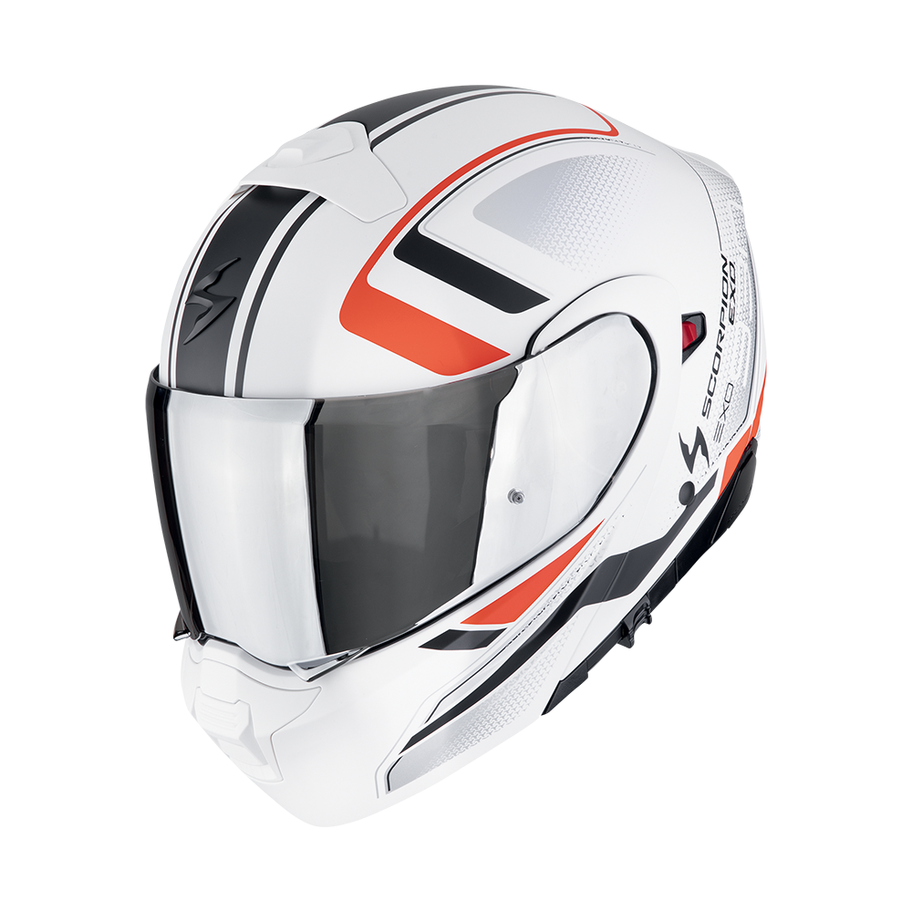 Helmet SCORPION EXO-930 EVO Ardens matt white black red – all4moto