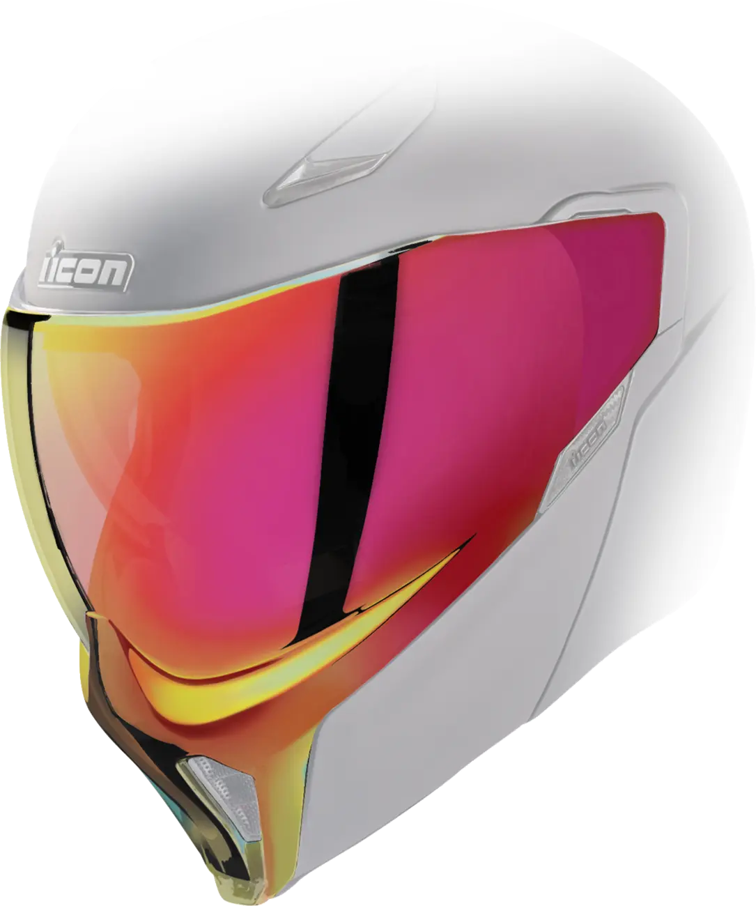 icon airflite helmet rst mirror Shield ICON Threshold Mirror red – all4moto