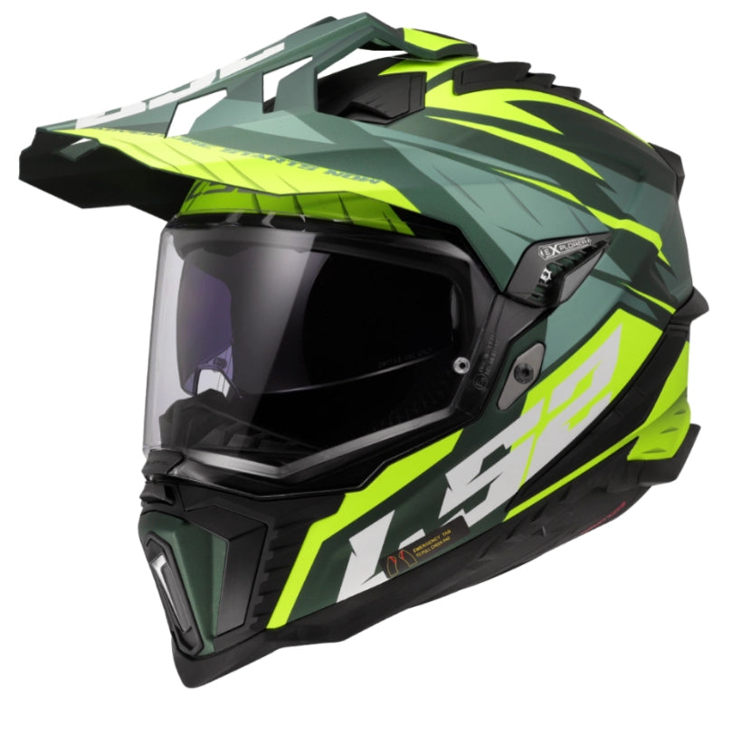 ls2 black and green helmet MX701 Explorer Spire hi-vis – all4moto This is my fishing FMSC100 The helmet is available Color:European Delights