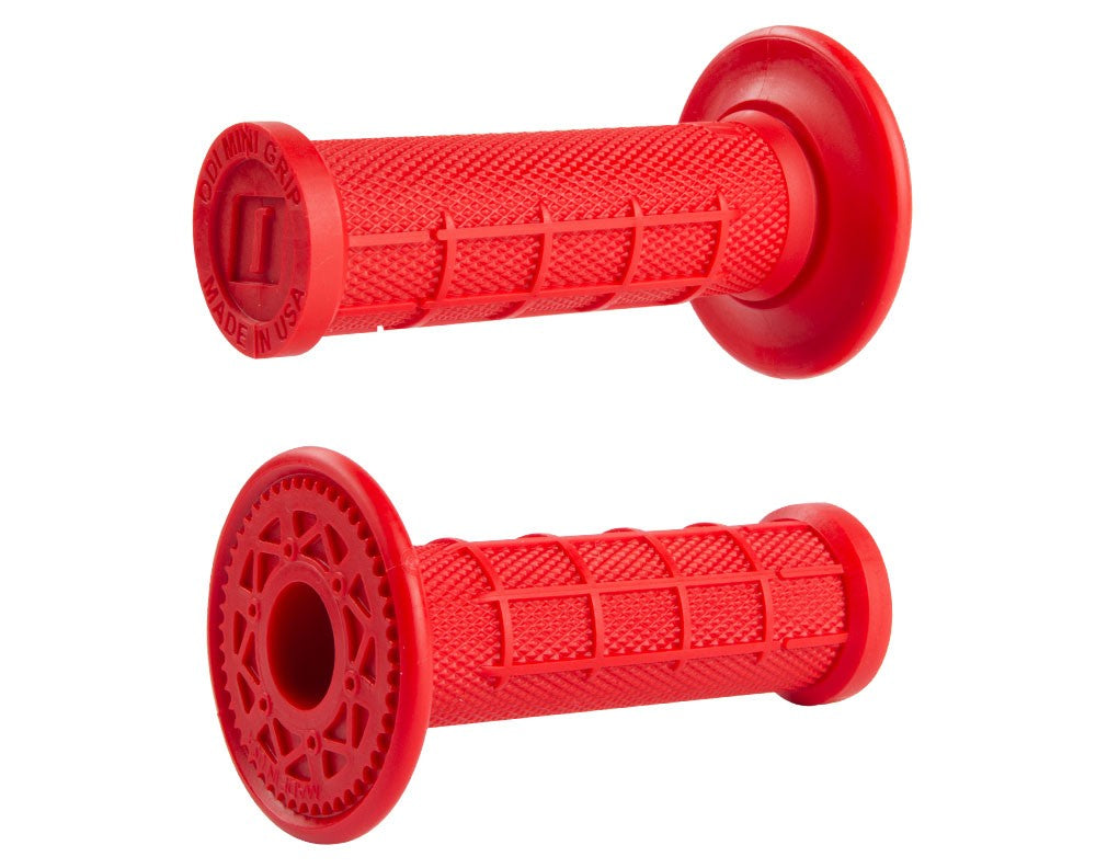 Johar CUSHI Foam Grips – Retro Vintage Red Ribbed For Motorcycle Cruiser, BMX, MX, ATV