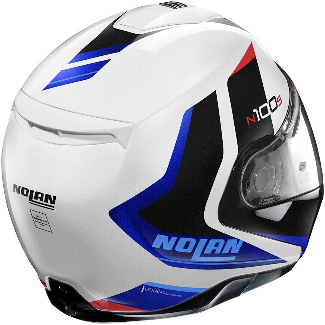 nolan 105 helmet Helmet NOLAN N100-5 Hilltop 49 white blue – all4moto