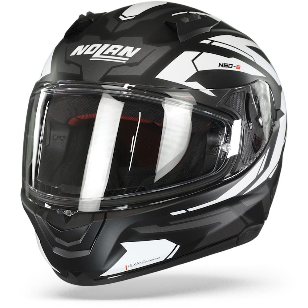 nolan helmet black Helmet NOLAN N60-6 Achnor 21 Black/white – all4moto